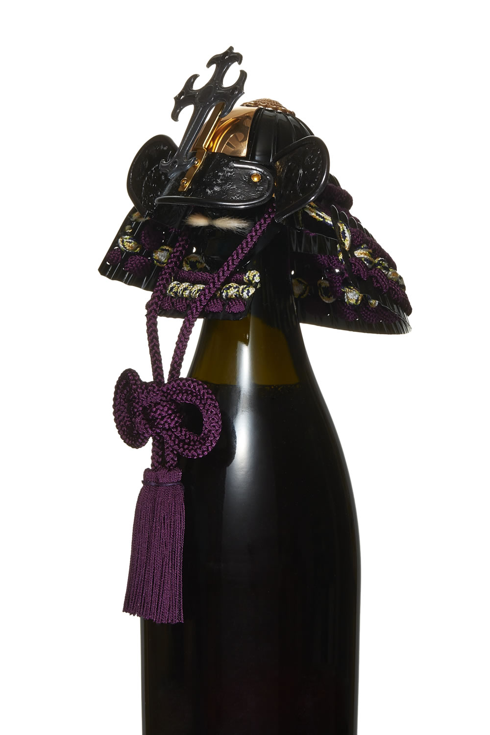 samurai bottle helmet, japanese bottle stopper, japanese wine bottle stopper